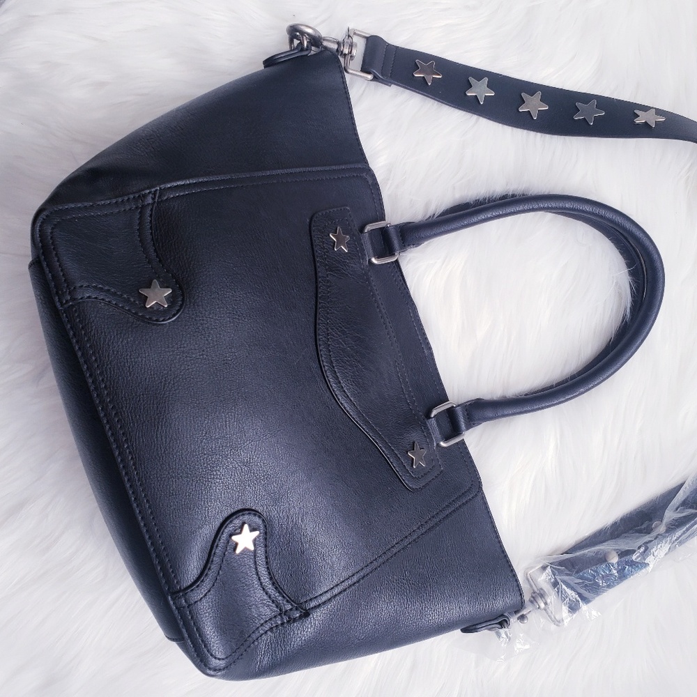 INC Vegan Leather Star Studded Tote Handbag - Picture 2 of 8